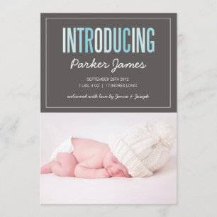FAIRE-PART PRÉSENTATION ANNONCE DE NAISSANCE