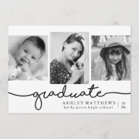 Progression de l'âge, Annonces de graduation moder