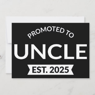 Faire-part Promu À Oncle Est. 2025 II