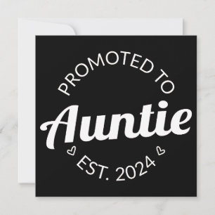 Faire-part Promu À Tante Est. 2024 I