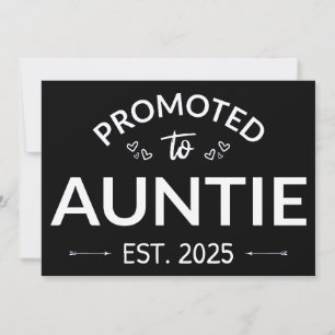 Faire-part Promu À Tante Est. 2025 II