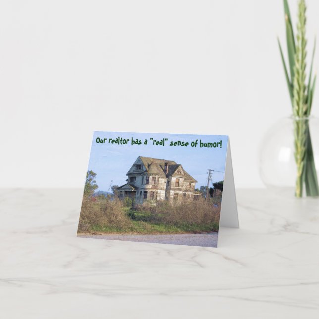 Faire-part Realtor avec le sens de l'Humour Changement d'adre (Devant)