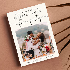 Faire-part Réception de mariage à la crème chic Enregistrer l