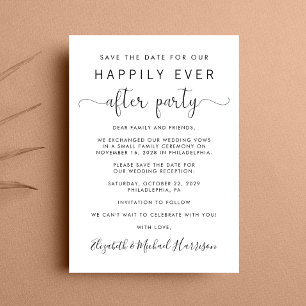Faire-part Réception de mariage Enregistrer la date
