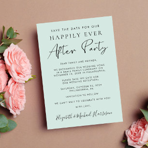 Faire-part Réception mariage photo moderne Monnaie Enregistre