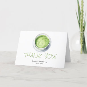 Faire-part Remerciement Baby Shower Watercolor Mat