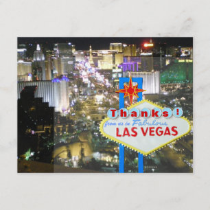 Faire-part Remerciements de mariage à Las Vegas de la part de