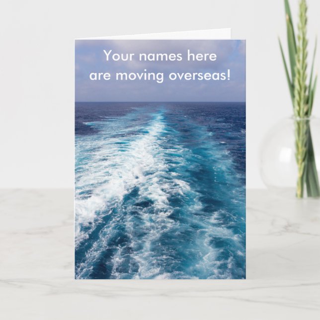 Faire-part Réveil bateau de croisière (Devant)