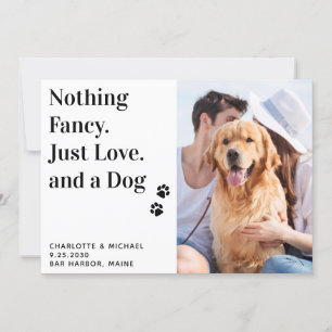 Faire-part Rien De Gentil Juste Amour Et Un Mariage De Chien