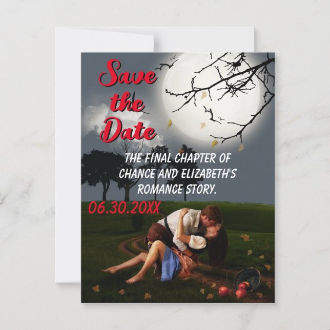 Faire-part Romance Nouveau style Enregistrer la date Annonce  (Devant)