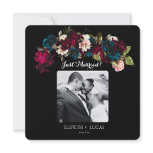 Romantique Noir, Bourgogne et Turquoise Mariage fl
