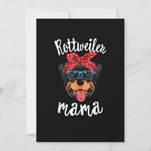 Faire-part rottweiler maman chiot maman chien maman amant amo