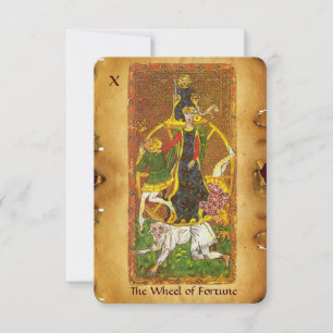 Faire-part ROUE de la RENAISSANCE TAROTS 10/THE De la FORTUNE
