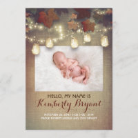 Rustique Automne Mason Jar Lights Baby Photo Naiss
