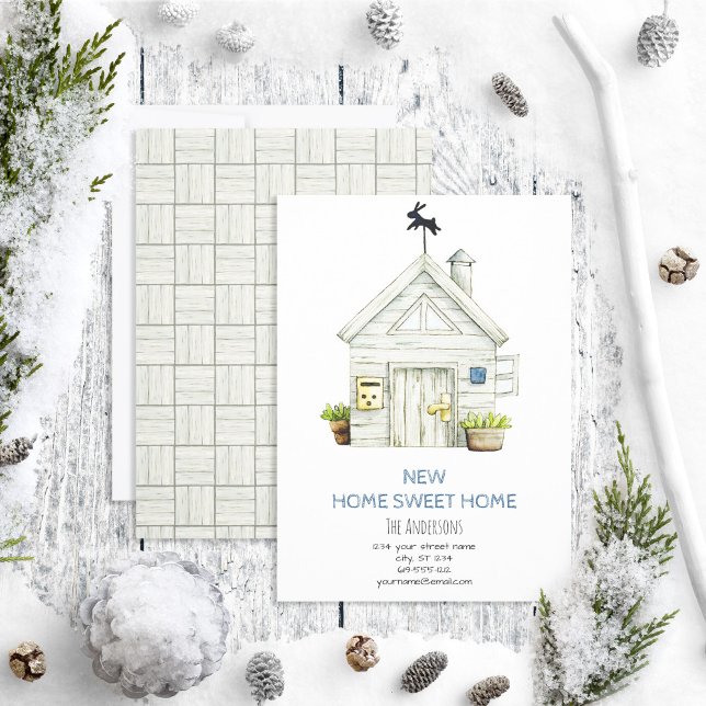 Faire-part Rustique Nouvelle maison Sweet Home Moving Faire-p (Créateur téléchargé)