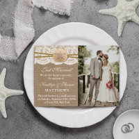 Sable rustique Dollar Plage Mariage Photo Mariage