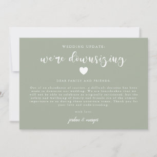 Faire-part Sage Green - Mise à jour du Mariage