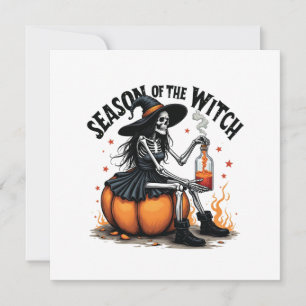 Faire-part Saison De La Sorcière Éffrayante Hallowee Wtich