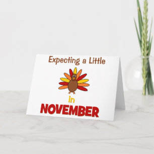Faire-part S'attendre à un peu de dinde en novembre !