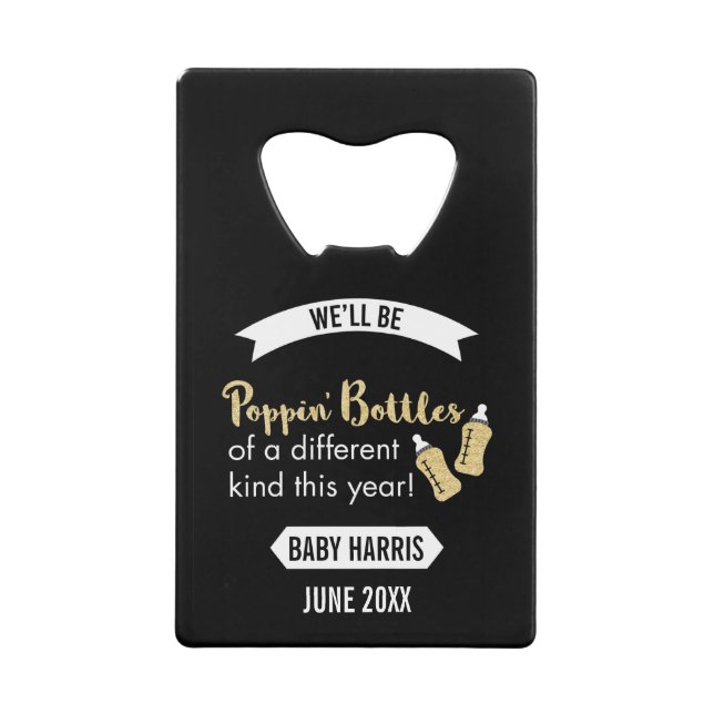 Faire-part sautant de bébé de bonne année de (Devant)