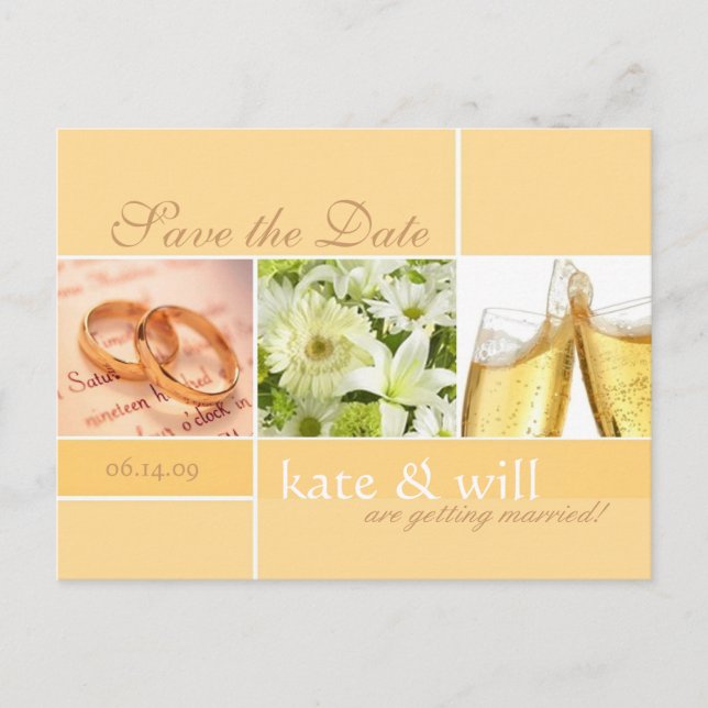 Faire-part Sauver la Date - Carte postale (Devant)