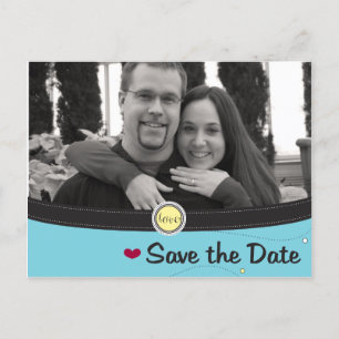 Faire-part Sauvez la carte postale de date