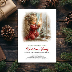 Faire-part Scène de Fêtes Rustique de Noël Étoile