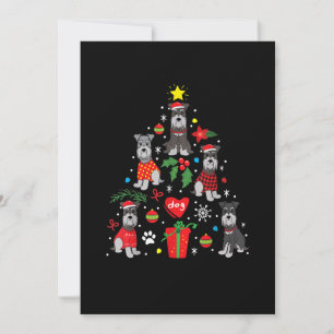 Faire-part Schnauzer Arbre de Noël Ornement Drôle chien anima
