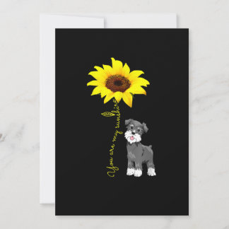 Faire-part Schnauzer sont mon Sunshine Sunflower Schnauzer Ma