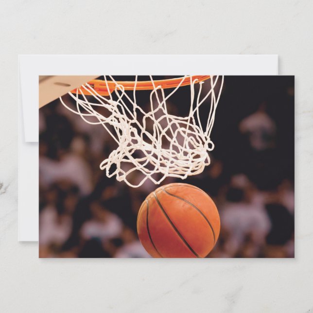Faire-part Scoring de basket-ball (Devant)