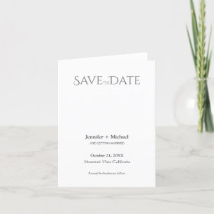 Faire-part Script de calligraphie minimaliste du mariage mari