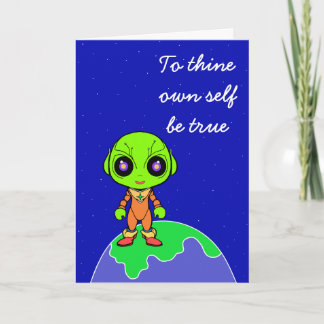 Faire-part Shakespearian w/ Alien Birthday Card by Jo Images
