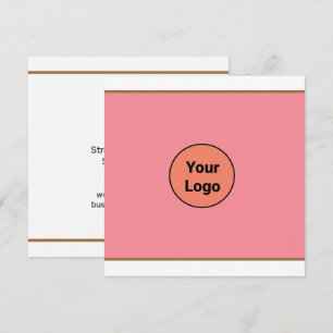 Faire-part Simple ajout minimal du nom de texte du logo
