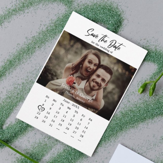 Faire-part Simple Enregistrer le Mariage de code QR du calend (Simplify your RSVP with our QR code save-the-date, adding an unforgettable touch to your special day)