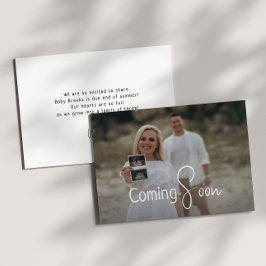 Faire-part Simple moderne Neutre Bientôt Grossesse