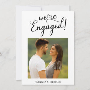 Faire-part Simple Nous sommes fiancés Annonce de fiançailles