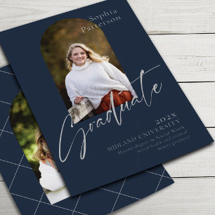 Faire-part Simple Photo Marine Grey