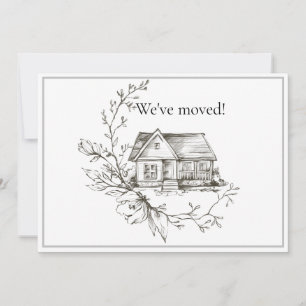 Faire-part Skethouse Black and White Nouvelle adresse