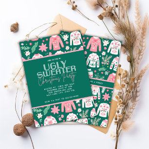 Faire-part Soirée de Noël mignonne et douce