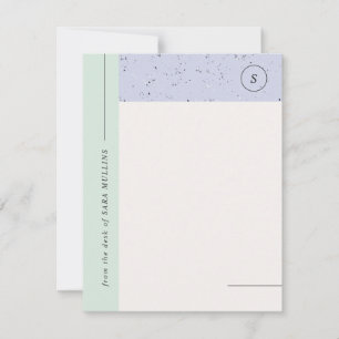 Faire-part Stationery minimaliste Terrazzo Monogram - Monnaie