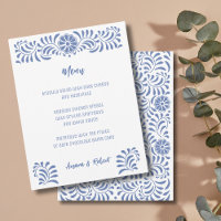 Style talavera mexicaine bleu