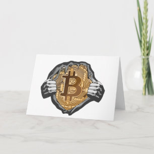 Faire-part Super héros Bitcoin