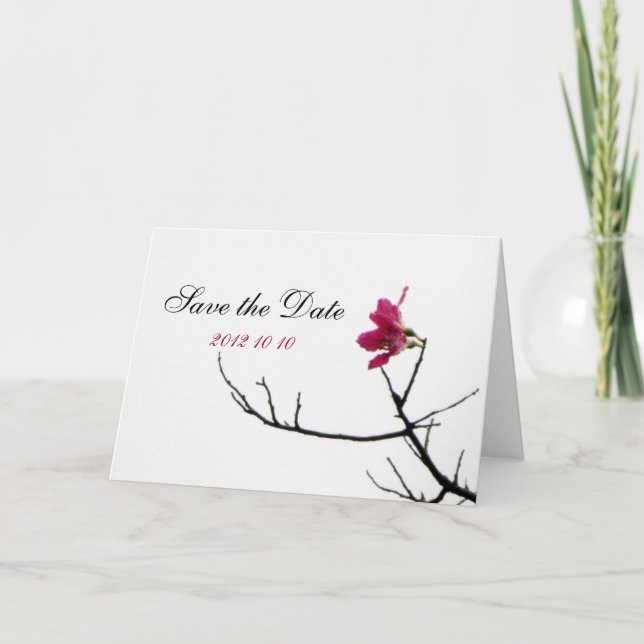 Faire-part Table de mariage Zen Floral de Printemps/Oriental (Devant)