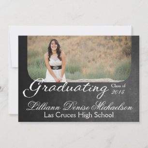 Faire-part Tableau noir 5x7 Tableau noir Senior