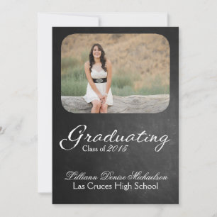 Faire-part Tableau noir 5x7 Tableau noir Senior