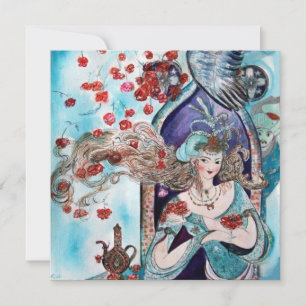 Faire-part TAILLE DE LA FOIRE TURQUE, bleu clair bleu blanc