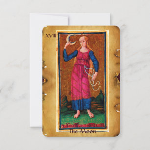 FAIRE-PART TAROTS ANCIENS RENAISSANCE 18 / LA LUNE