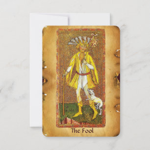 FAIRE-PART TAROTS DE RENAISSANCE ANTIQUE / FOOL