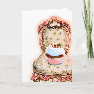 Faire-part Tea Party Cupcake Design