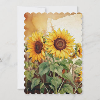 Faire-part Tournesol